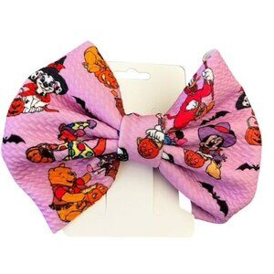 Mickey Pooh and Friends 5" New Halloween Bow